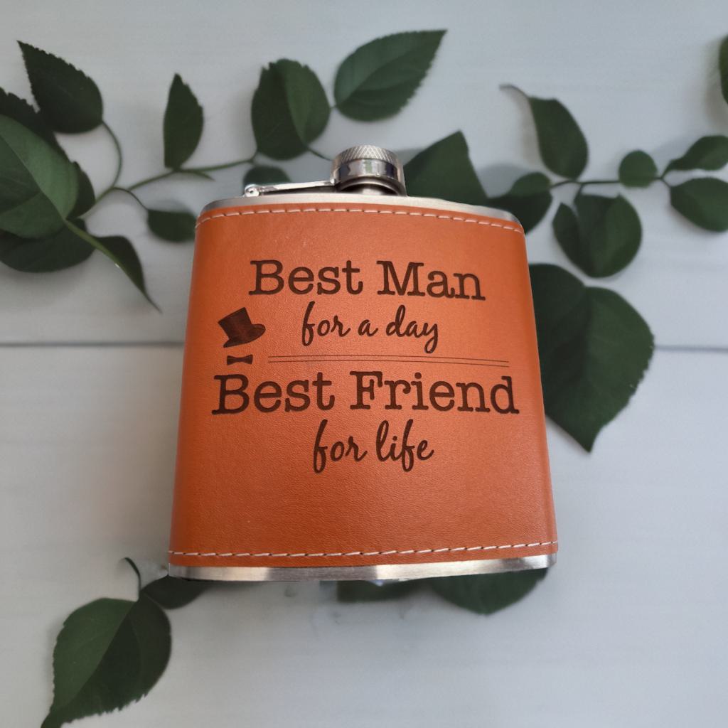 Best Man Hip Flask